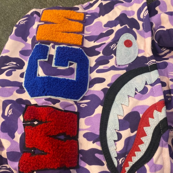 Lavender Bape hoodie - Picture 7 of 9